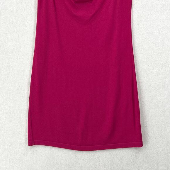 THEO THE LABEL Knit Slip Dress Womens Small Pink Mini Strappy Stretch NEW - Picture 7 of 13